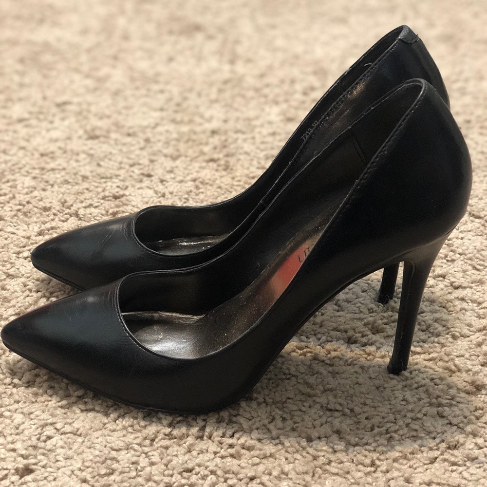 Black stiletto heels